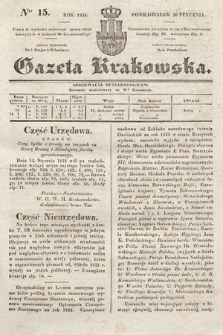 Gazeta Krakowska. 1834, nr 15