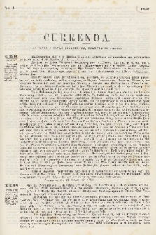 Currenda : venerabili clero dioecesano salutem in Domino!. 1859, Nro 1