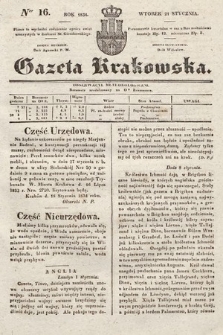 Gazeta Krakowska. 1834, nr 16