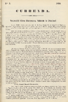 Currenda : venerabili clero dioecesano salutem in Domino!. 1860, Nro 3