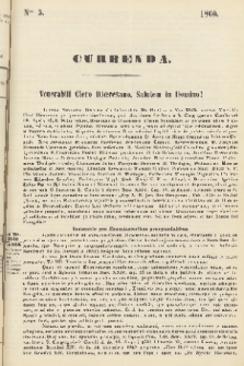 Currenda : venerabili clero dioecesano salutem in Domino!. 1860, Nro 5