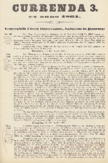 Currenda ex Anno 1861 : venerabili clero dioecesano salutem in Domino! 1861, C. 3
