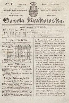 Gazeta Krakowska. 1834, nr 17