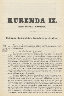 Kurenda na Rok 1862 : Wielebnemu Duchowieństwu diecezalnemu pozdrowienie! 1862, C. 9