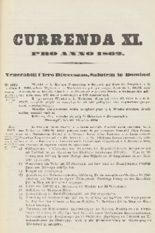 Currenda pro Anno 1862 : venerabili clero dioecesano, salutem in Domino! 1862, C. 11