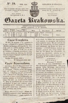 Gazeta Krakowska. 1834, nr 18