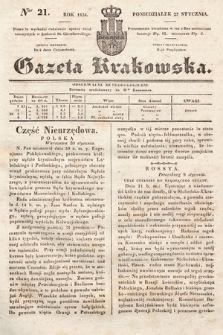 Gazeta Krakowska. 1834, nr 21