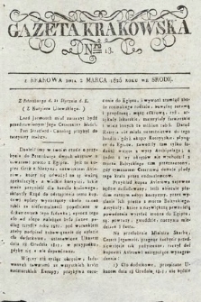 Gazeta Krakowska. 1825, nr 18