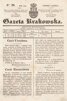 Gazeta Krakowska. 1834, nr 28