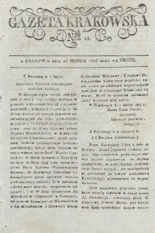 Gazeta Krakowska. 1825, nr 22