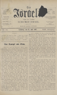 Der Israelit : Organ der Vereines Schomer Israel. 1897, nr 14