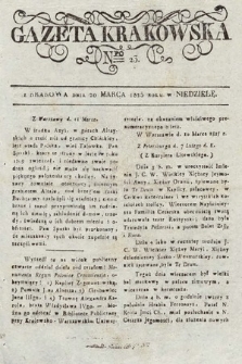 Gazeta Krakowska. 1825, nr 23