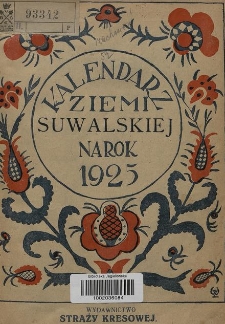 Kalendarz Ziemi Suwalskiej na Rok 1925