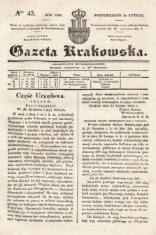 Gazeta Krakowska. 1834, nr 45