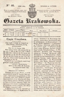 Gazeta Krakowska. 1834, nr 46