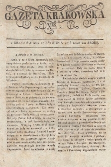 Gazeta Krakowska. 1825, nr 34