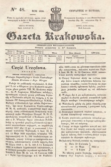 Gazeta Krakowska. 1834, nr 48
