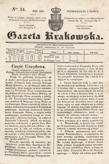 Gazeta Krakowska. 1834, nr 51