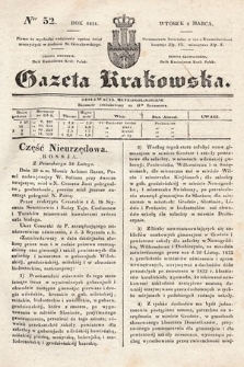 Gazeta Krakowska. 1834, nr 52