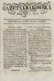 Gazeta Krakowska. 1825, nr 40