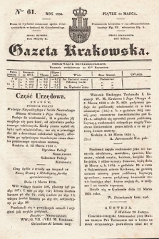 Gazeta Krakowska. 1834, nr 61