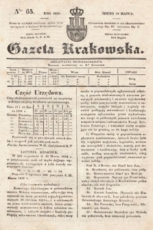 Gazeta Krakowska. 1834, nr 65