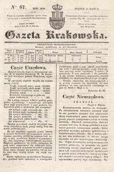 Gazeta Krakowska. 1834, nr 67