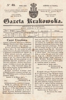 Gazeta Krakowska. 1834, nr 68