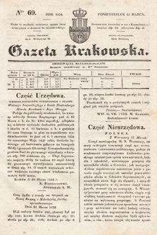Gazeta Krakowska. 1834, nr 69
