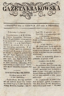 Gazeta Krakowska. 1825, nr 47