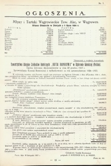 Ogłoszenia [dodatek do Dziennika Urzędowego Ministerstwa Skarbu]. 1928, nr 3