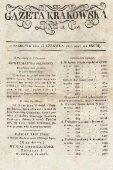 Gazeta Krakowska. 1825, nr 48