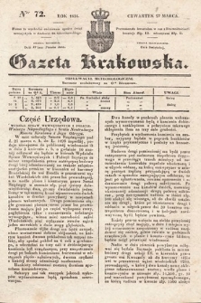 Gazeta Krakowska. 1834, nr 72