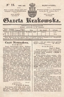 Gazeta Krakowska. 1834, nr 73