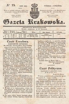 Gazeta Krakowska. 1834, nr 75