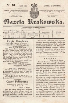 Gazeta Krakowska. 1834, nr 76