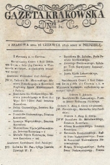Gazeta Krakowska. 1825, nr 51
