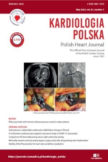Kardiologia Polska = Polish Heart Journal : the official peer-reviewed journal of the Polish Cardiac Society. Vol. 81, 2023, no. 5