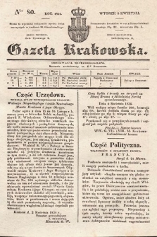 Gazeta Krakowska. 1834, nr 80