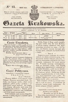 Gazeta Krakowska. 1834, nr 85