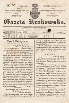 Gazeta Krakowska. 1834, nr 86
