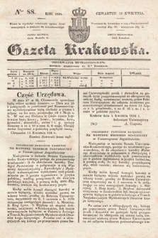 Gazeta Krakowska. 1834, nr 88