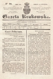 Gazeta Krakowska. 1834, nr 90
