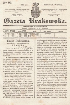 Gazeta Krakowska. 1834, nr 96