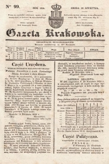 Gazeta Krakowska. 1834, nr 99