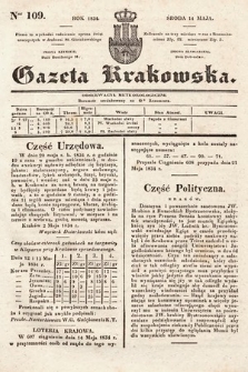 Gazeta Krakowska. 1834, nr 109