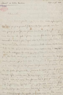Brief an B. Brentano 1808 mit Abschrift,2 Briefen an Jullien 1828, 1830