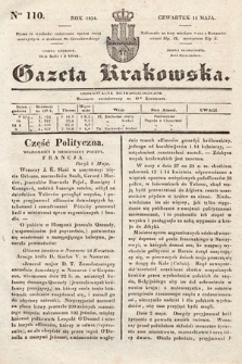 Gazeta Krakowska. 1834, nr 110