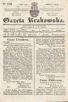 Gazeta Krakowska. 1834, nr 112