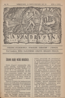 Nasza Drużyna : organ Związku Młodzieży Wiejskiej : tygodnik wychowawczy, społeczny, oświatowy i literacki. R. 2, 1921, nr 42